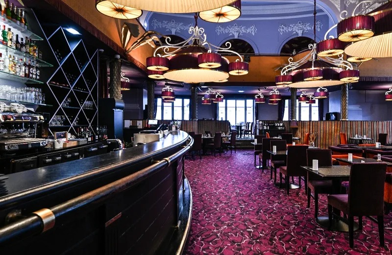 Das anspruchsvolle Interieur des Berliner Restaurants